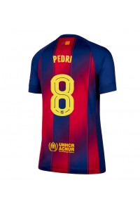 Barcelona Pedri Gonzalez #8 Jalkapallovaatteet Naisten Kotipaita 2025-26 Lyhythihainen